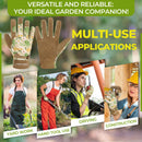 HANDLANDY Gardening Gloves for Women, Breathable Ladies Leather Garden Yard Gloves Best Gift for Gardeners 6298/5191/5216