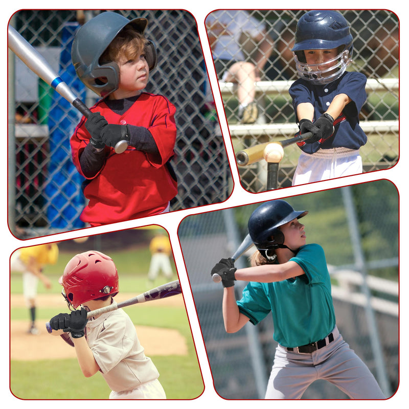 Baseball Batting Gloves for Adult Youth, Grip Breathable Softball Batting Gloves Fit Men Kids Boys Girls S816/S817