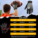 HANDLANDY Youth Football Gloves, Sticky Wide Receiver Gloves for Kids  S736