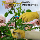 HANDLANDY Rose Pruning Gardening Gloves for Men Women, Thorn Proof Forearm Protection Leather Garden Gloves 5197（100Pairs）