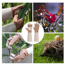 Handlandy Women Men Gardening Gloves Pigskin Leather Long Sleeve 5164