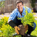 HANDLANDY Long Gardening Gloves for Men & Women, Cowhide Leather Rose Pruning Gloves, Breathable Thorn Proof Gauntlet Gloves 5187/5210