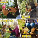 HANDLANDY Long Gardening Gloves for Men & Women, Cowhide Leather Rose Pruning Gloves, Breathable Thorn Proof Gauntlet Gloves 5187/5210