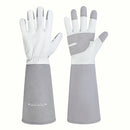 Handlandy Women Men Gardening Gloves Leather Long Sleeve Pruning 5160