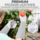 Handlandy Women Men Gardening Gloves Leather Long Sleeve Pruning 5160