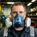 HANDLANDY Half Face Cover Set,Reusable Respirator Mask with A1P2 Filters for Cleaning,Painting,Resin,Fumes