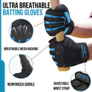 HANDLANDY Padded Baseball Softball Batting Gloves for Men Adult S764