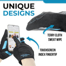 HANDLANDY Padded Baseball Softball Batting Gloves for Men Adult S764