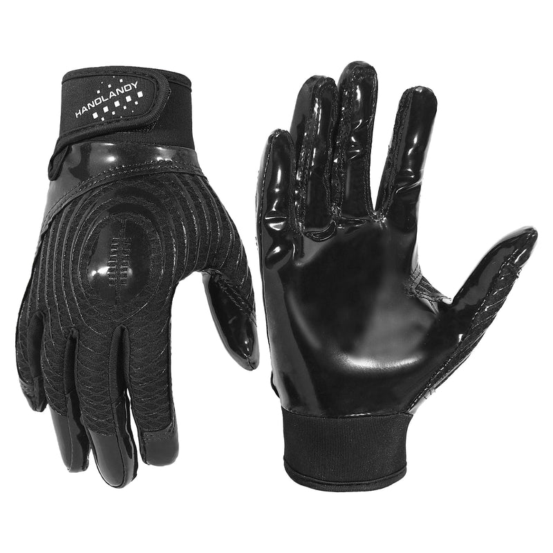 HANDLANDY Youth Football Gloves, Kids Sticky Receiver Gloves,Super Grip Football Glove Best Gift for Boys,Girls S805/S806