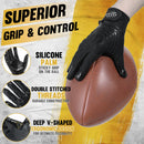 HANDLANDY Youth&Adult Football Gloves, Sticky Receiver Gloves,Super Grip Football Glove Best Gift  S805