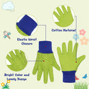Handlandy Wholesale Kids Working Garden Gloves Knitted Wrist Breathability 5093949596 (12 Pairs)