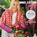 HANDLANDY Leather Gardening Gloves, Long Thorn Proof Rose Pruning Gloves 508890 (12 Pairs/120 Pairs )