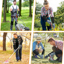 HANDLANDY Long Gardening Gloves for Men & Women, Cowhide Leather Rose Pruning Gloves, Breathable Thorn Proof Gauntlet Gloves 5187/5210