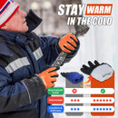 HANDLANDY 12 Pairs Bulk Waterproof Work Gloves for Cold Weather, Insulated Winter Freezer Work Gloves for Men Women 11175