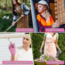 HLDD HANDLANDY Gardening Gloves for Women, Breathable Ladies Leather Garden Yard Gloves Best Gift for Gardeners 5201/5205/5212