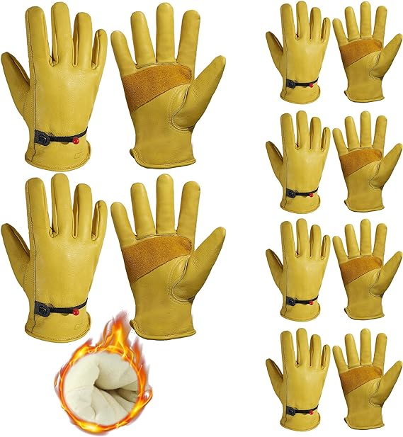 Gants de travail en cuir Handlandy hiver Rigger Driver jardinage 12110