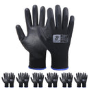 HLDD HANDLANDY PU Coated Safety Work Gloves, 6/12/60 Pairs Work Gloves 1129