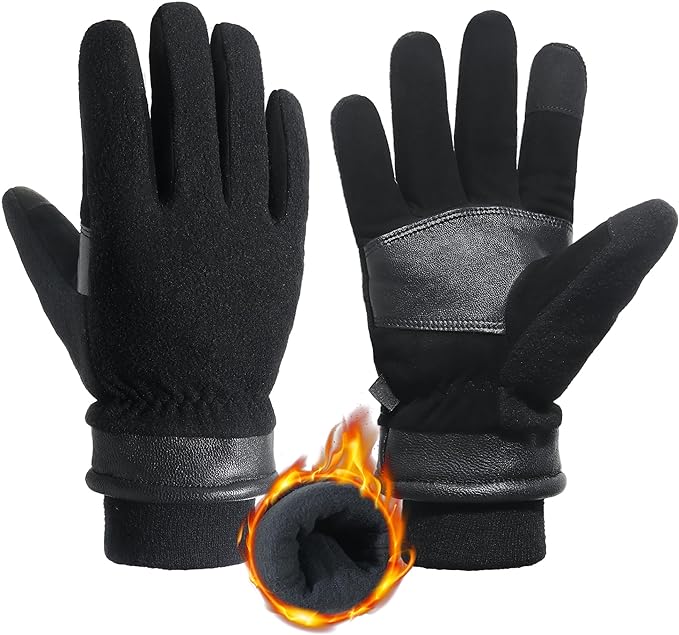 HANDLANDY Winter Thermal Gloves for Driving Cycling Ski Outdoor 8031