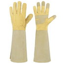 HANDLANDY Rose Pruning Gloves for Men & Women, Thorn Proof Long Garden Gloves, Gardening Gifts for Gardeners - goatskin, 5197/5195/5190