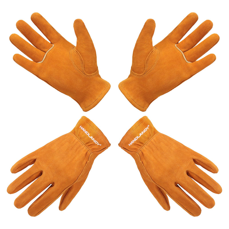 Handlandy Kids Gardening Gloves Genuine  Leather 5157/6297OG