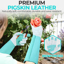 Handlandy Men Women Long Gardening Gloves Leather Gauntlets Yard 5167