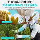 Handlandy Men Women Long Gardening Gloves Leather Gauntlets Yard 5167