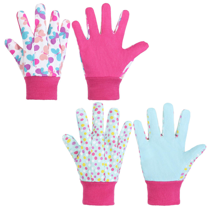 Handlandy Kids Gardening Gloves Cotton Butterfly Great Comfort 509394
