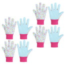 Handlandy Wholesale Kids Working Garden Gloves Knitted Wrist Breathability 5093949596 (12 Pairs)