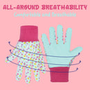 Handlandy Wholesale Kids Working Garden Gloves Knitted Wrist Breathability 5093949596 (12 Pairs)