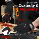 HANDLANDY Work Gloves for Men & Women, Utility Mechanic Working Gloves with Touch Screen 6312