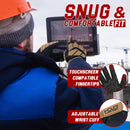 HLDD HANDLANDY Gloves For Protection Against Accidents, Insulated Winter Work Gloves for Men, 3m Thinsulate Thermal Impact Gloves with Touchscreen for Cold Weather 6102/6103/6105