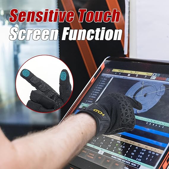 HANDLANDY Taktische Handschuhe Touchscreen Utility Mechanics Grip 6253