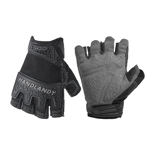 HANDLANDY Gants de travail sans doigts pour hommes Mécanicien tactique 6262