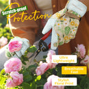 HANDLANDY Gardening Gloves for Women, Breathable Ladies Leather Garden Yard Gloves Best Gift for Gardeners 6298/5191/5216
