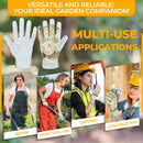 HANDLANDY Gardening Gloves for Women, Breathable Ladies Leather Garden Yard Gloves Best Gift for Gardeners 6298/5191/5216