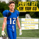 HANDLANDY Youth Football Gloves, Kids Sticky Receiver Glove,Best Gift for Boys,Girls S807