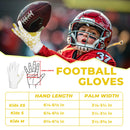 HANDLANDY Youth Football Gloves, Kids Sticky Receiver Glove,Best Gift for Boys,Girls S807