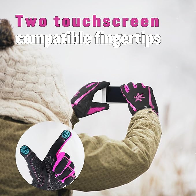 HANDLANDY Womens Insulated Thermal Working Gloves Touchscreen 8027