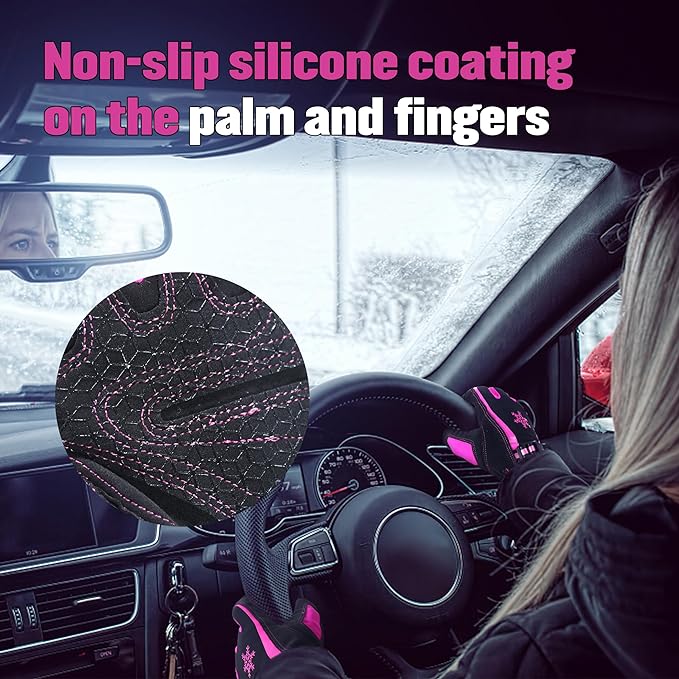 HANDLANDY Womens Insulated Thermal Working Gloves Touchscreen 8027
