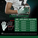 HANDLANDY Youth Football Gloves, Sticky Wide Receiver Gloves for Kids S76567