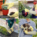 HANDLANDY Rose Pruning Gloves for Men & Women, Thorn Proof Long Garden Gloves, Gardening Gifts for Gardeners - goatskin, 5197/5195/5190