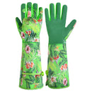 HANDLANDY Women Gardening Gloves, Thorn Proof Breathable Ladies Rose Pruning Garden Gauntlet Yard Gloves5215/5211