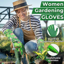 HANDLANDY Women Gardening Gloves, Thorn Proof Breathable Ladies Rose Pruning Garden Gauntlet Yard Gloves5215/5211