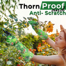HANDLANDY Women Gardening Gloves, Thorn Proof Breathable Ladies Rose Pruning Garden Gauntlet Yard Gloves5215/5211