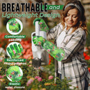 HANDLANDY Women Gardening Gloves, Thorn Proof Breathable Ladies Rose Pruning Garden Gauntlet Yard Gloves5215/5211