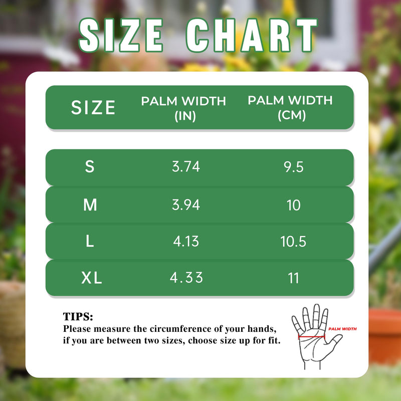 HANDLANDY Women Gardening Gloves, Thorn Proof Breathable Ladies Rose Pruning Garden Gauntlet Yard Gloves5215/5211