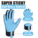 outh Football Gloves, Kids Receiver Gloves with Sticky Grip, Flag Football Glove, Best Gift for Boys Girls GP759