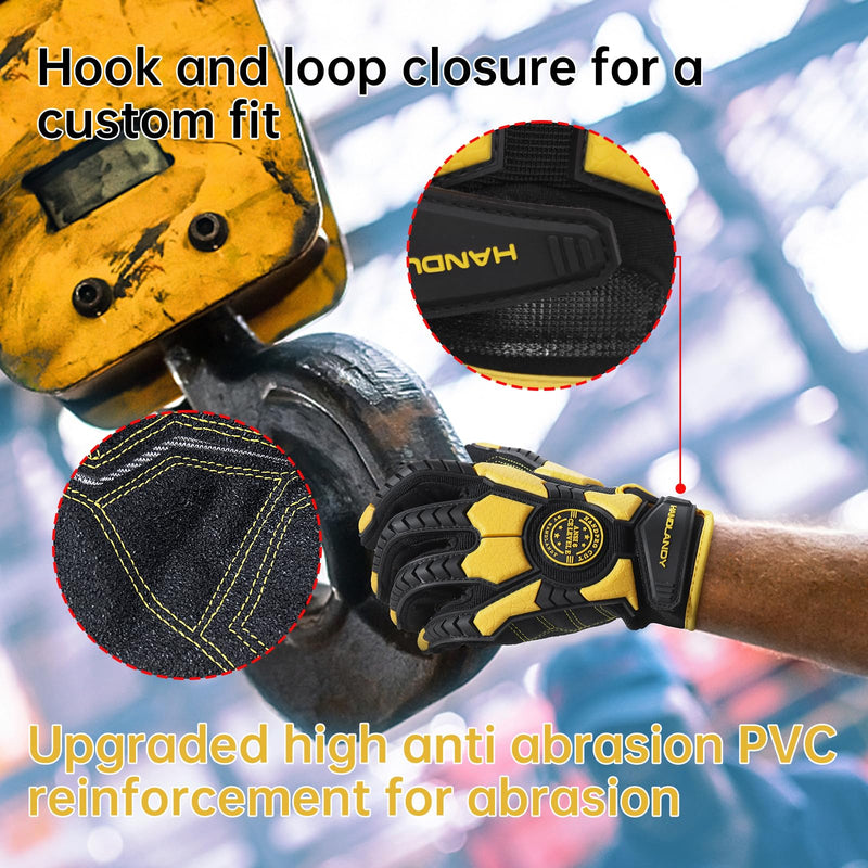 schlagfeste handschuhe Handandy TPR Schlagfeste A6 Mechaniker-Arbeitshandschuhe H688