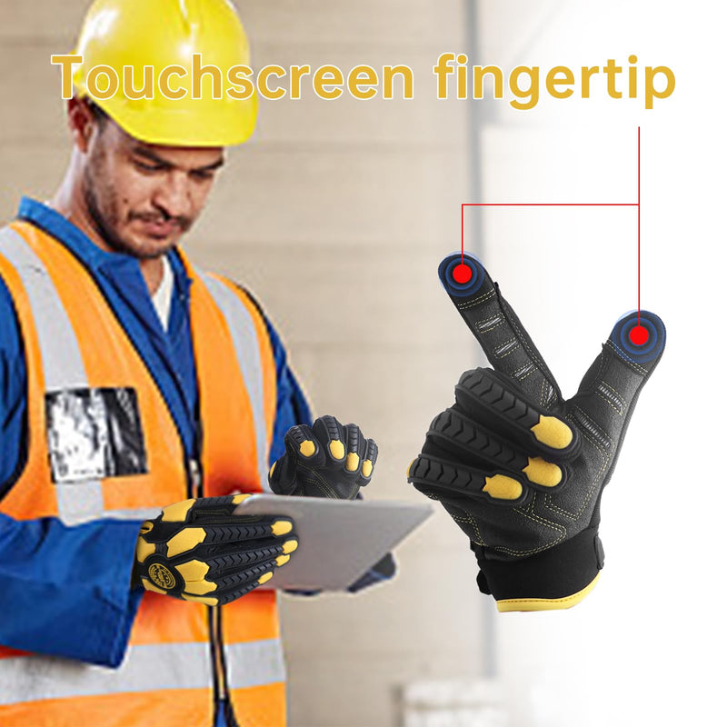 schlagfeste handschuhe Handandy TPR Schlagfeste A6 Mechaniker-Arbeitshandschuhe H688
