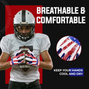 HANDLANDY Youth Football Gloves for Boys Girls, Sticky Wide Receiver Gloves for Kids, Junior Flag Football Gloves S762 S780